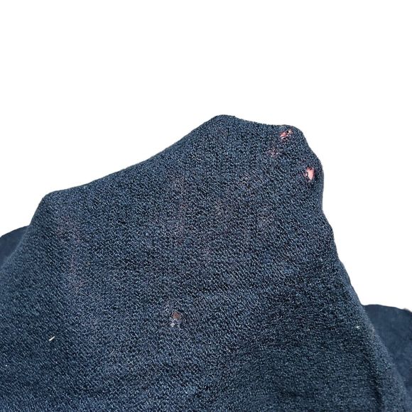 Vintage Pendleton Made In USA Wool Knit Cardigan Sweater XL Navy Blue FLAWED - Picture 13 of 13